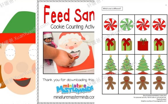 《圣诞英文素材包》5份PDF 百度云网盘下载