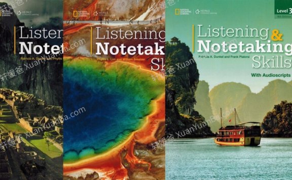 《Listening Notetaking第四版》国家地理英语听力系统提升教材全三册音频+视频+PDF 百度网盘下载