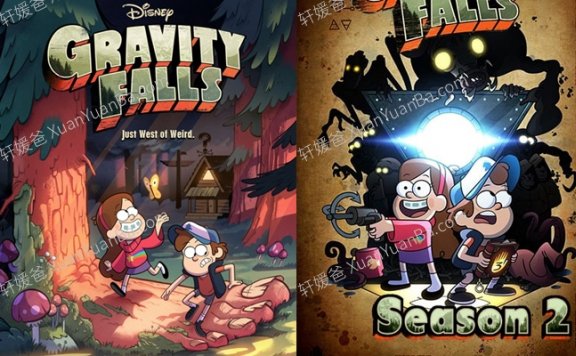 《怪诞小镇 Gravity Falls Season 1-2》 第一二季40集英文动画视频MKV 百度云网盘下载