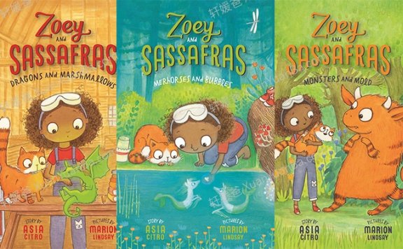 《佐伊和小猫萨萨 Zoey and Sassafras Series 1-9册》神奇生物科学实验英文原版章节有声读物音频MP3 百度云网盘下载