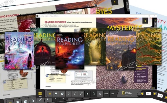 《Reading Explorer 3rd Classroom Presentation Tools》第三版教师老师白板软件F12345全套级别 百度网盘下载
