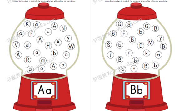 《26个英文字母配对游戏练习纸》英语启蒙PDF 百度云网盘下载