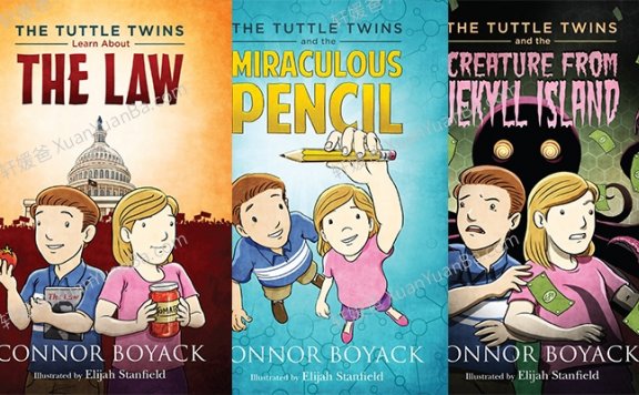 《塔特尔双胞胎 The Tuttle Twins Series 1-11册》6-10岁英文原版章节有声书读物音频+PDF 百度云网盘下载