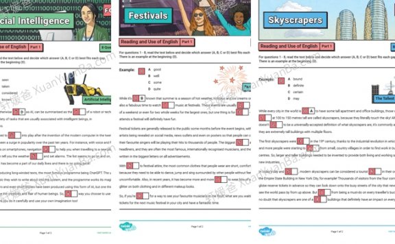 《剑桥英语Twinkl FCE练习题》英文综合阅读理解资源PDF 百度云网盘下载
