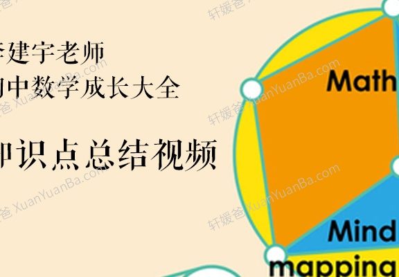 《海淀李老师初中数学成长大全》知识点总结MP4视频课程 百度云网盘下载