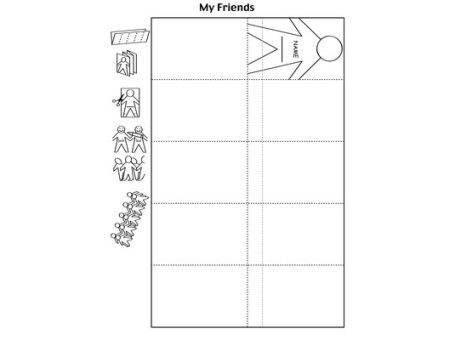 《My Friend我的朋友折叠mini小书》英语手工素材材料1页 PDF 百度网盘下载