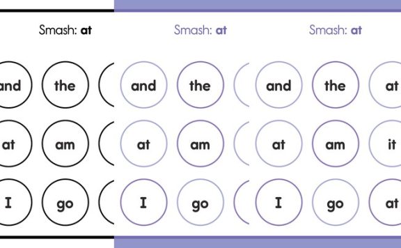 《Sight Words Smash Mats》幼儿启蒙高频词互动练习垫（彩色+黑白） PDF 百度云网盘下载